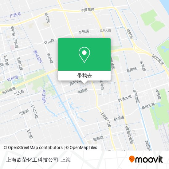 上海欧荣化工科技公司地图