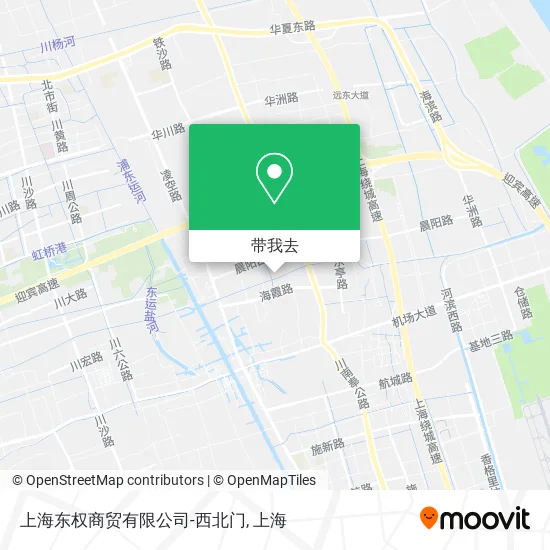 上海东权商贸有限公司-西北门地图