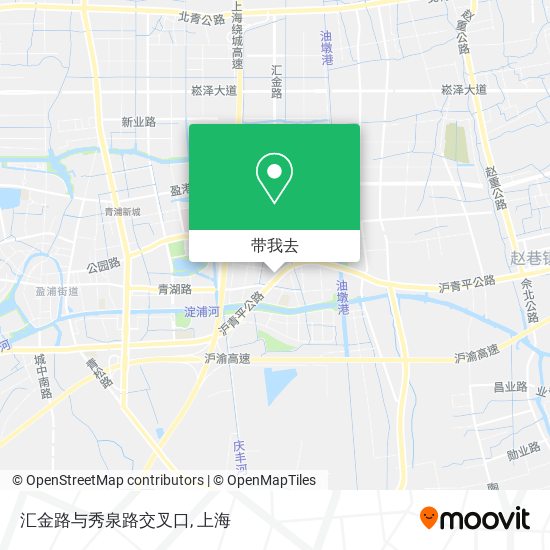 汇金路与秀泉路交叉口地图