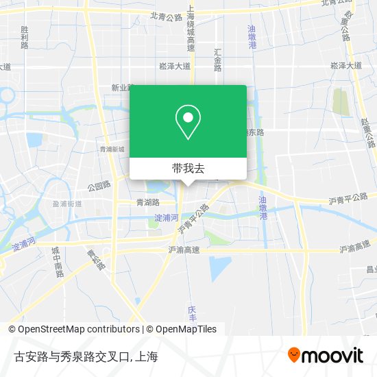 古安路与秀泉路交叉口地图