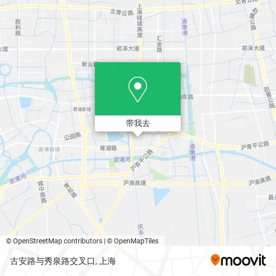 古安路与秀泉路交叉口地图