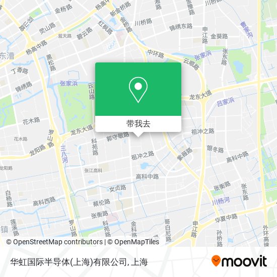 华虹国际半导体(上海)有限公司地图