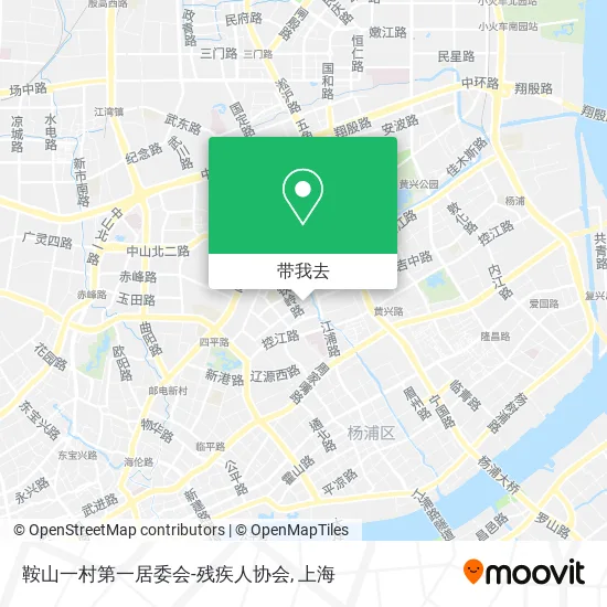 鞍山一村第一居委会-残疾人协会地图