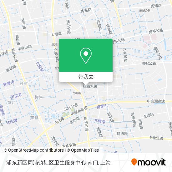 浦东新区周浦镇社区卫生服务中心-南门地图