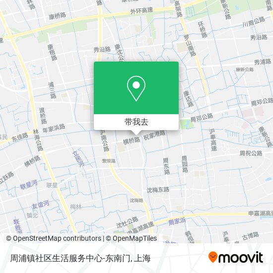 周浦镇社区生活服务中心-东南门地图