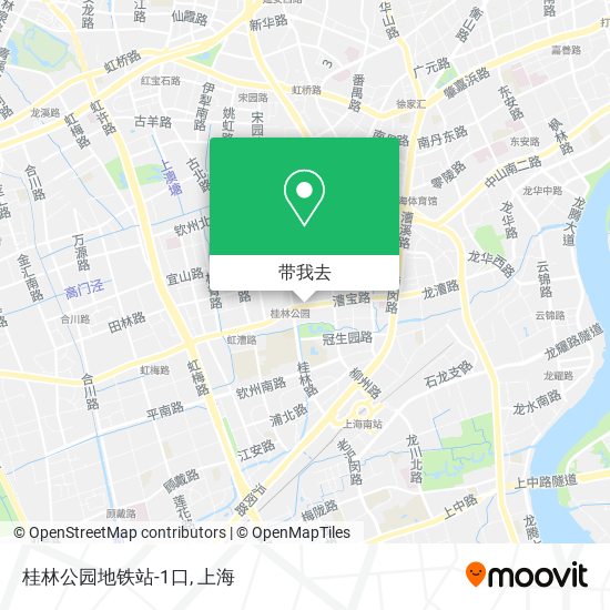 桂林公园地铁站-1口地图