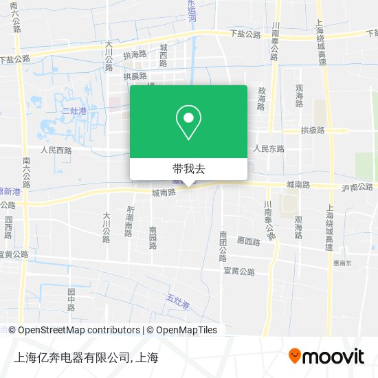上海亿奔电器有限公司地图