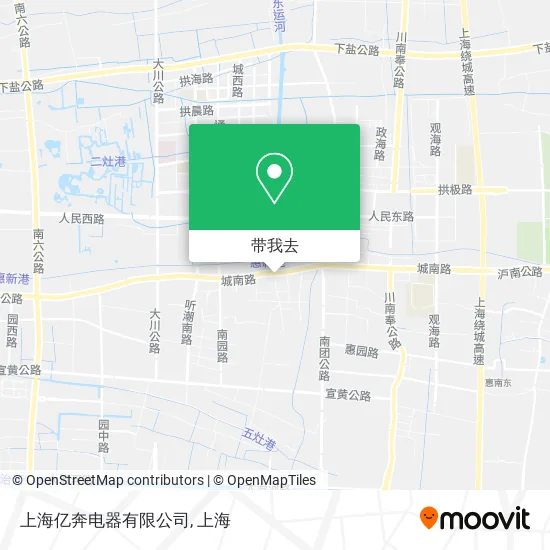 上海亿奔电器有限公司地图