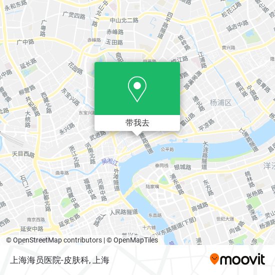 上海海员医院-皮肤科地图