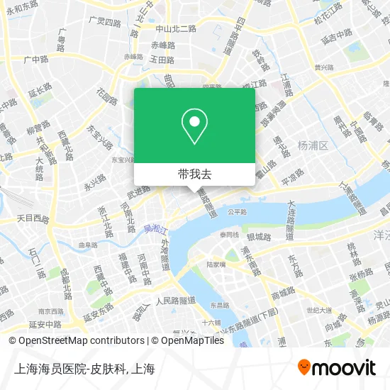 上海海员医院-皮肤科地图