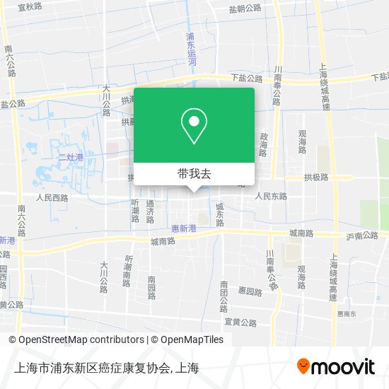 上海市浦东新区癌症康复协会地图