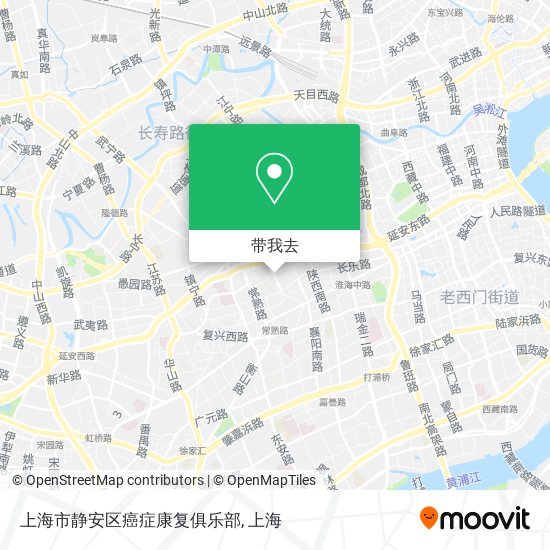 上海市静安区癌症康复俱乐部地图