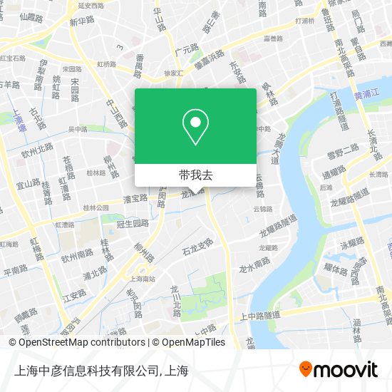上海中彦信息科技有限公司地图