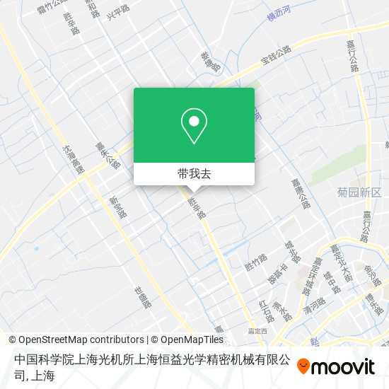 中国科学院上海光机所上海恒益光学精密机械有限公司地图