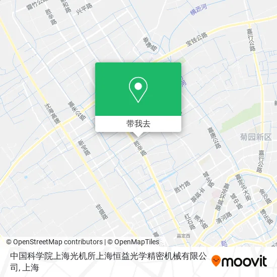 中国科学院上海光机所上海恒益光学精密机械有限公司地图
