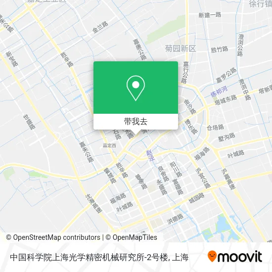 中国科学院上海光学精密机械研究所-2号楼地图