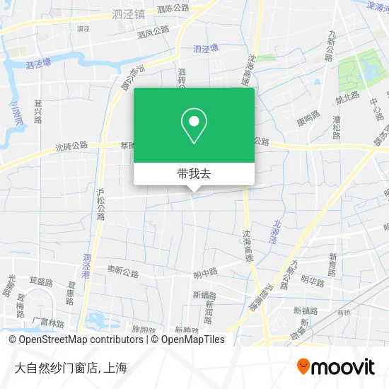大自然纱门窗店地图