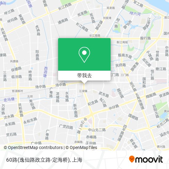 60路(逸仙路政立路-定海桥)地图