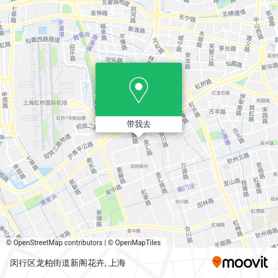 闵行区龙柏街道新阁花卉地图