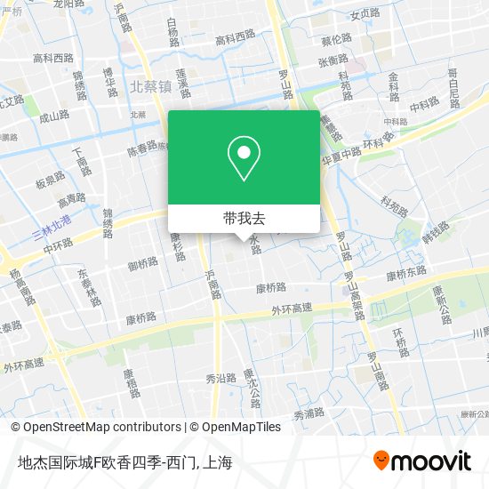 地杰国际城F欧香四季-西门地图