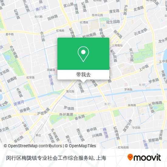 闵行区梅陇镇专业社会工作综合服务站地图