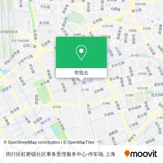 闵行区虹桥镇社区事务受理服务中心-停车场地图