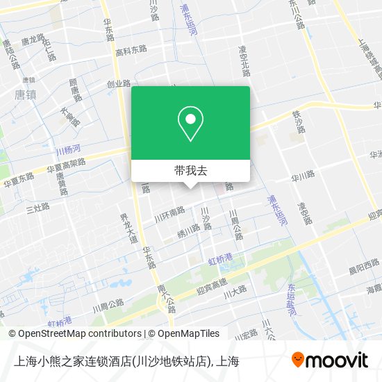 上海小熊之家连锁酒店(川沙地铁站店)地图