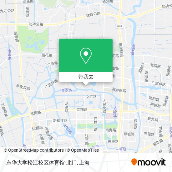 东华大学松江校区体育馆-北门地图