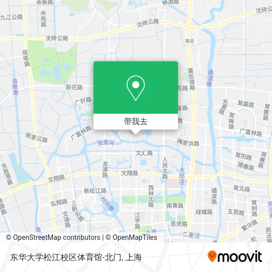 东华大学松江校区体育馆-北门地图