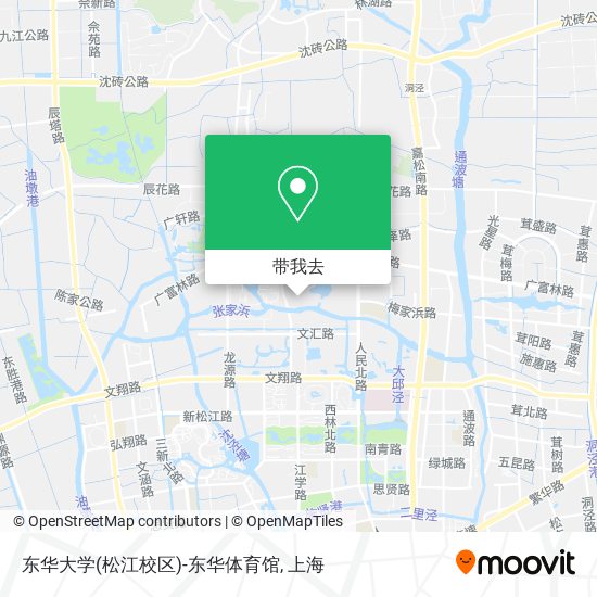 东华大学(松江校区)-东华体育馆地图