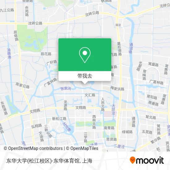 东华大学(松江校区)-东华体育馆地图