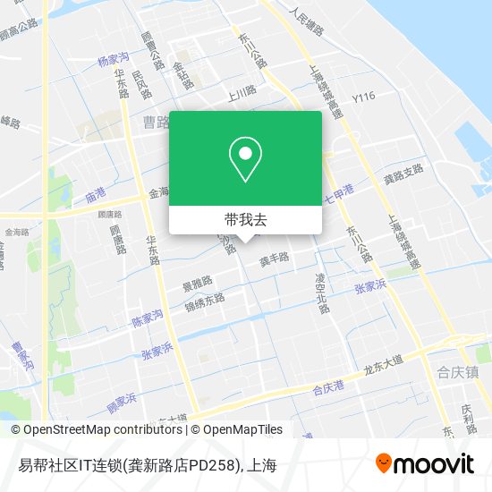 易帮社区IT连锁(龚新路店PD258)地图