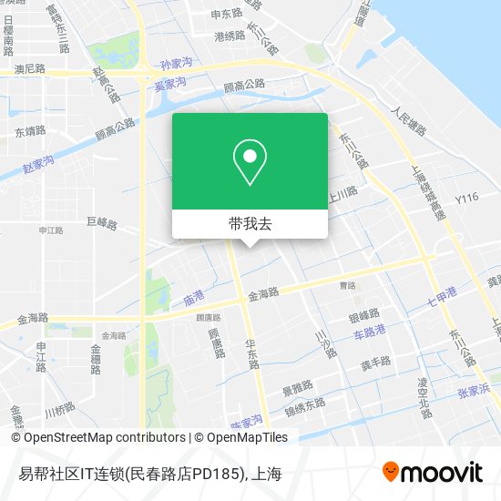 易帮社区IT连锁(民春路店PD185)地图