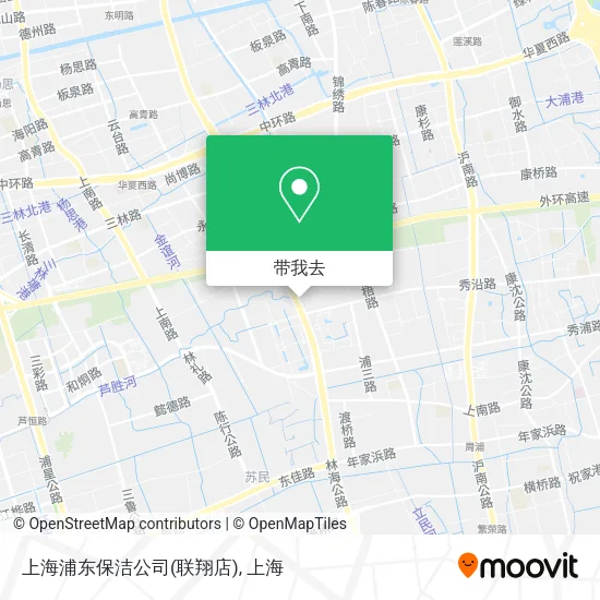 上海浦东保洁公司(联翔店)地图