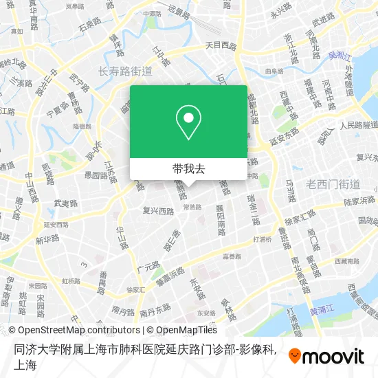 同济大学附属上海市肺科医院延庆路门诊部-影像科地图