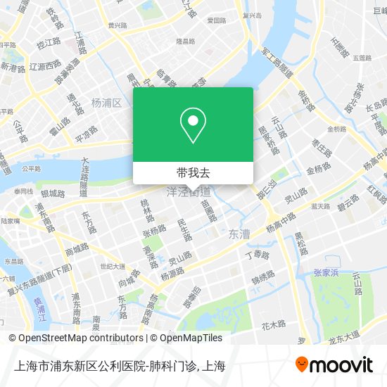 上海市浦东新区公利医院-肺科门诊地图