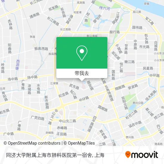同济大学附属上海市肺科医院第一宿舍地图