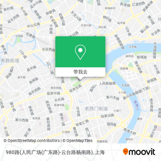 980路(人民广场(广东路)-云台路杨南路)地图