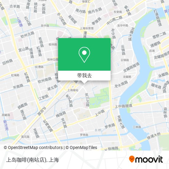 上岛咖啡(南站店)地图