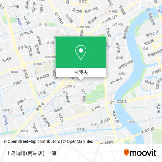上岛咖啡(南站店)地图