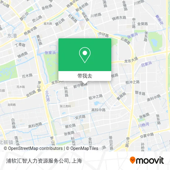 浦软汇智人力资源服务公司地图
