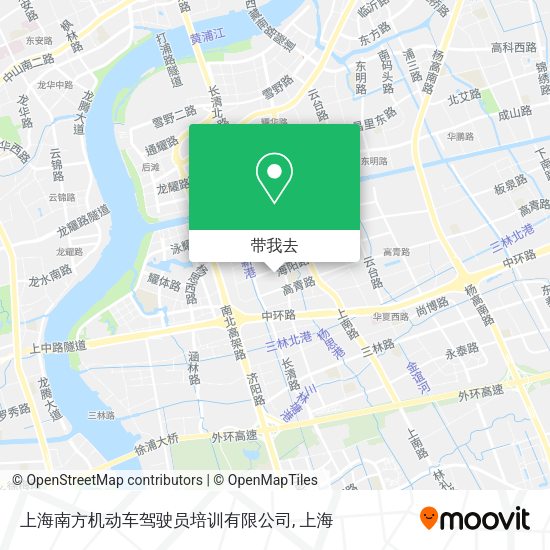 上海南方机动车驾驶员培训有限公司地图