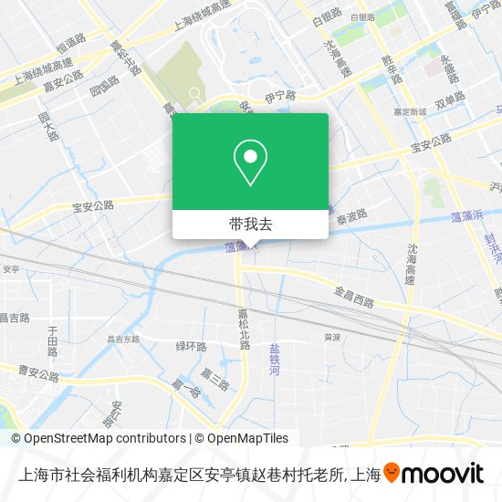 上海市社会福利机构嘉定区安亭镇赵巷村托老所地图