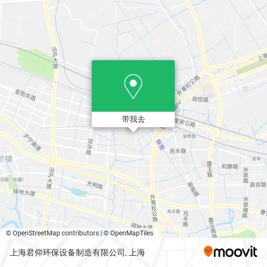 上海君仰环保设备制造有限公司地图
