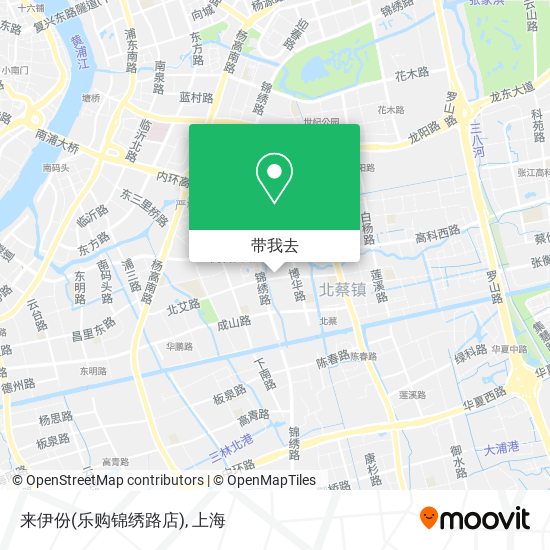 来伊份(乐购锦绣路店)地图