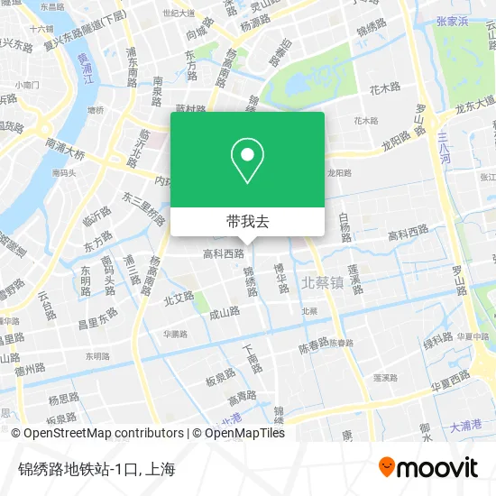 锦绣路地铁站-1口地图