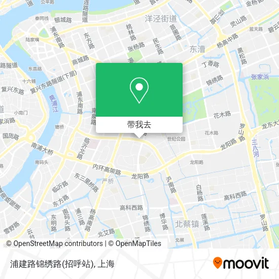 浦建路锦绣路(招呼站)地图