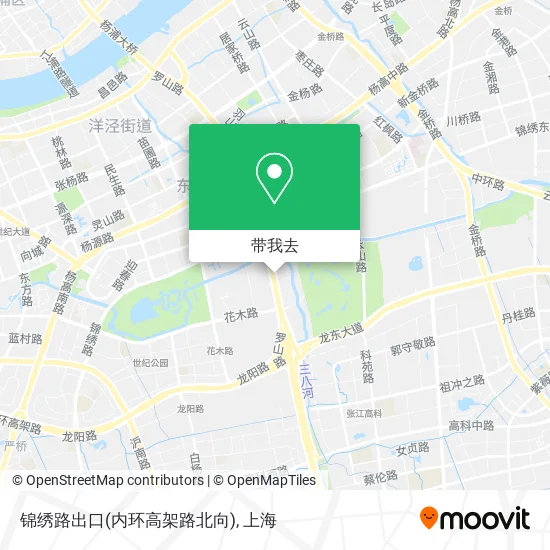 锦绣路出口(内环高架路北向)地图