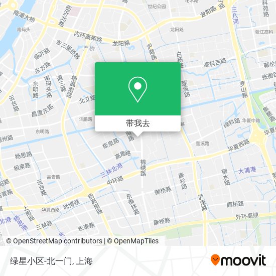 绿星小区-北一门地图
