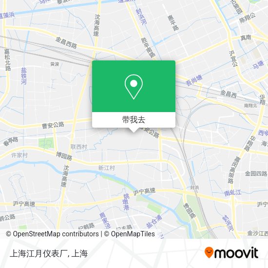 上海江月仪表厂地图